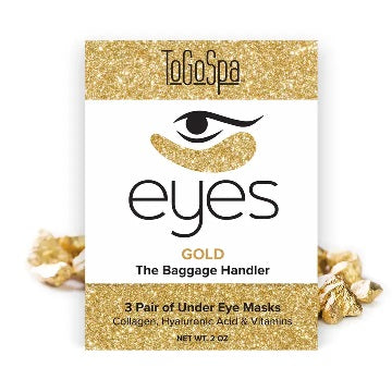 24K Gold Eye Mask - "The Baggage Handler" (3 pack)