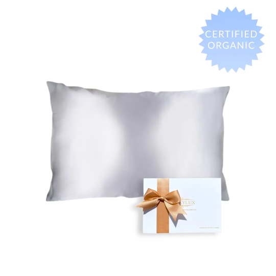 Honeylux Organic Silk Pillowcase (multiple colors/sizes)