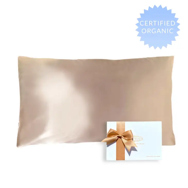 Honeylux Organic Silk Pillowcase (multiple colors/sizes)